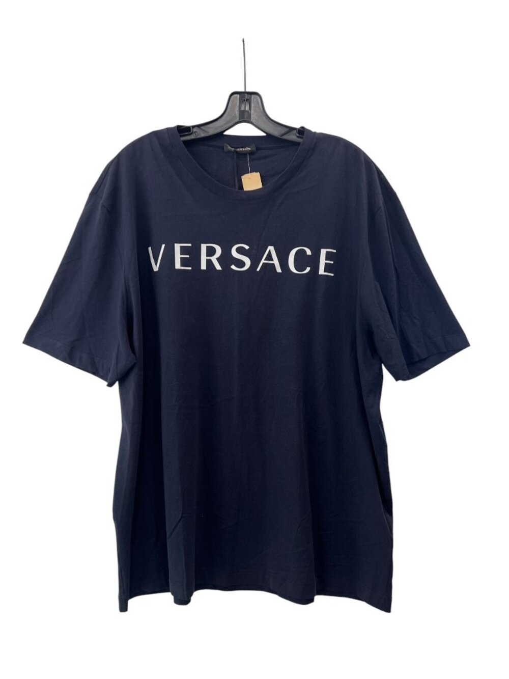 $400 NWT Versace Black Logo Print Graphic T-Shirt size 5XL